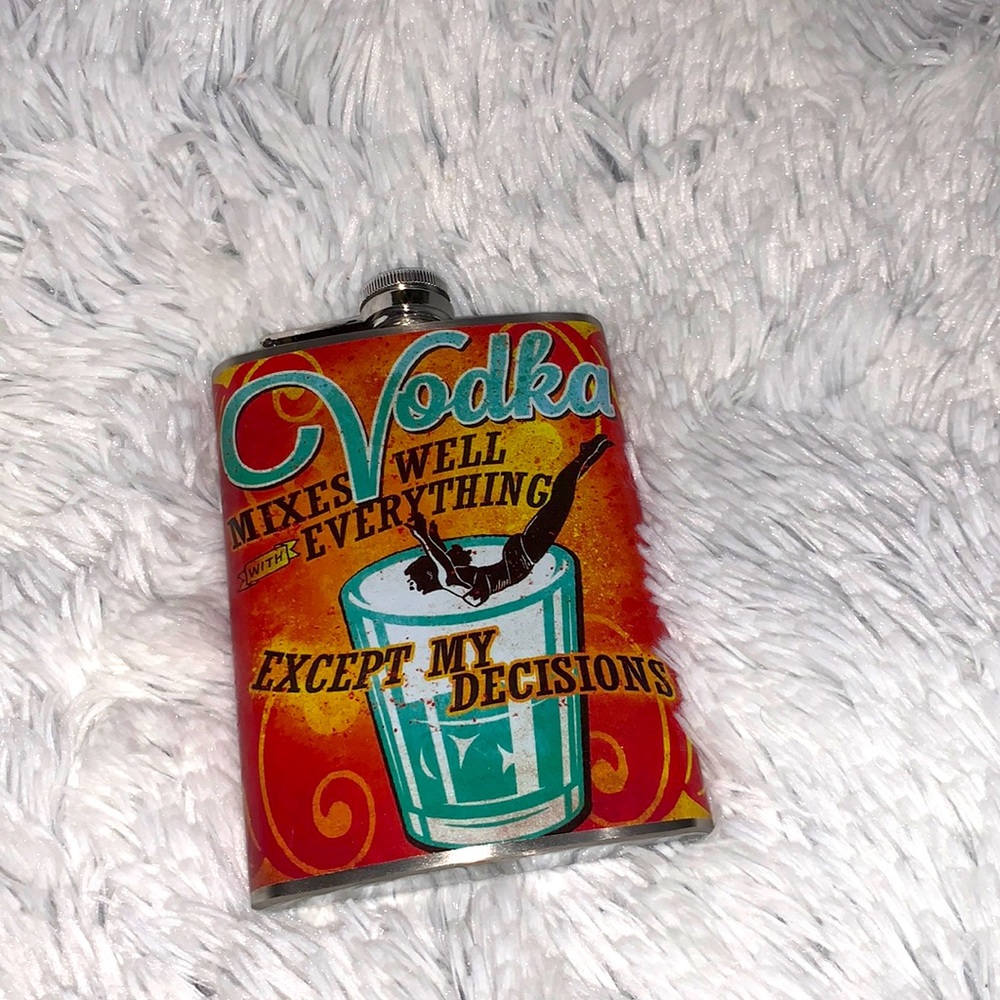 Vodka mixes well with its w/ everything flask